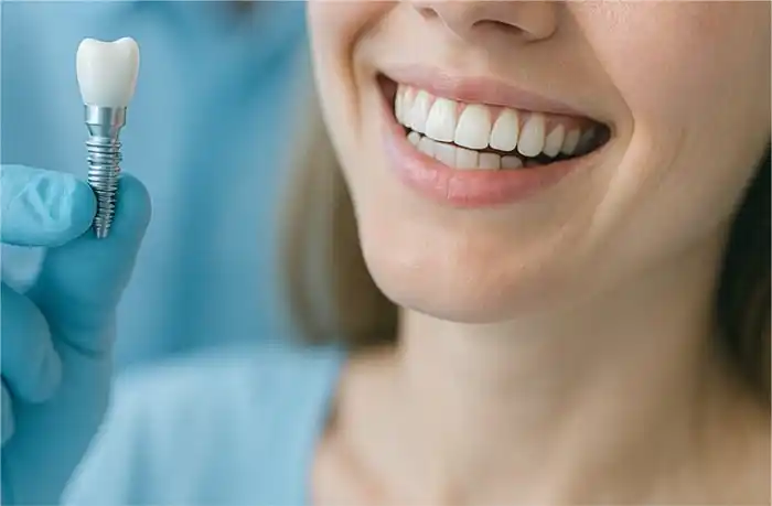 Dentist holding modern tool for dental implants at Dr. Rahul Atara’s clinic – Best Dental Implant in Nagpur